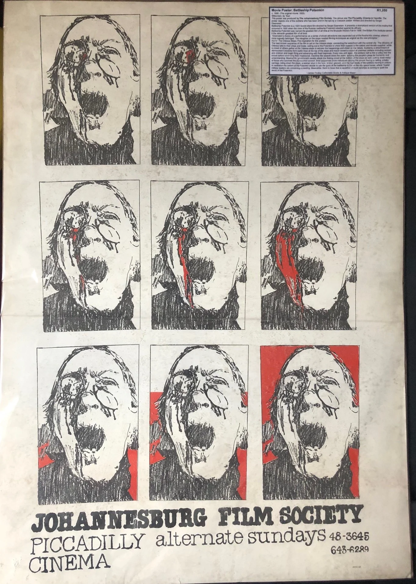 Screening of Battleship Potemkin by The Johannesburg Film Society