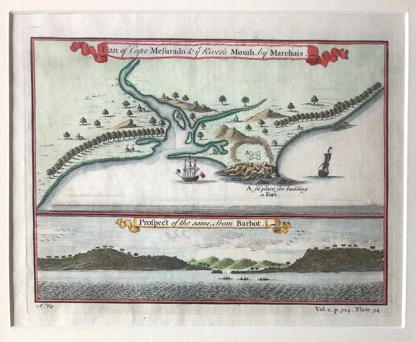 Map of Cape Mesurado, Liberia (c.1745)