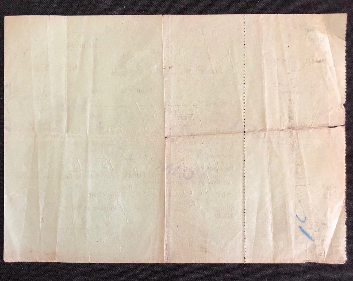 Lesotho Basic Tax Receipt (Segregation and “Hut Tax”) 1967