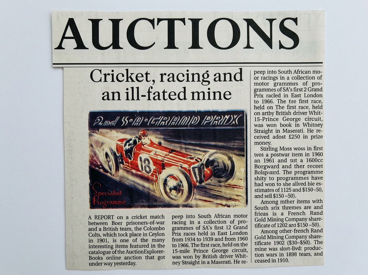 James Findlay appearing in Business Day 3 March  2006