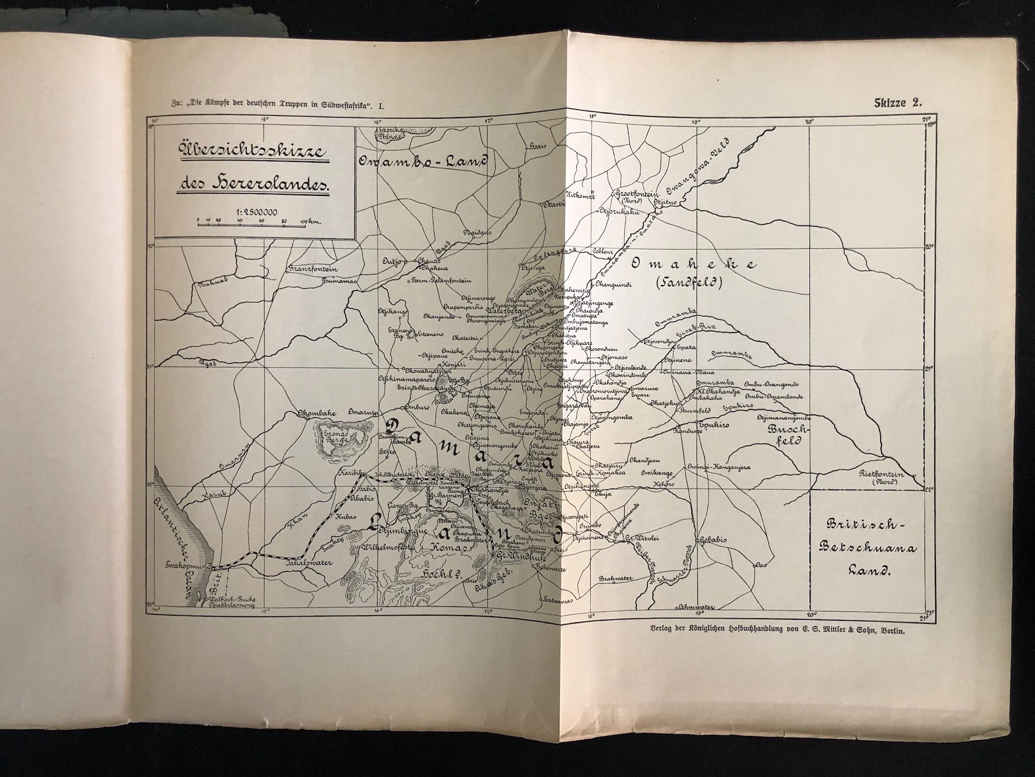 Die Kämpfe der deutschen Truppen in Südwestafrika