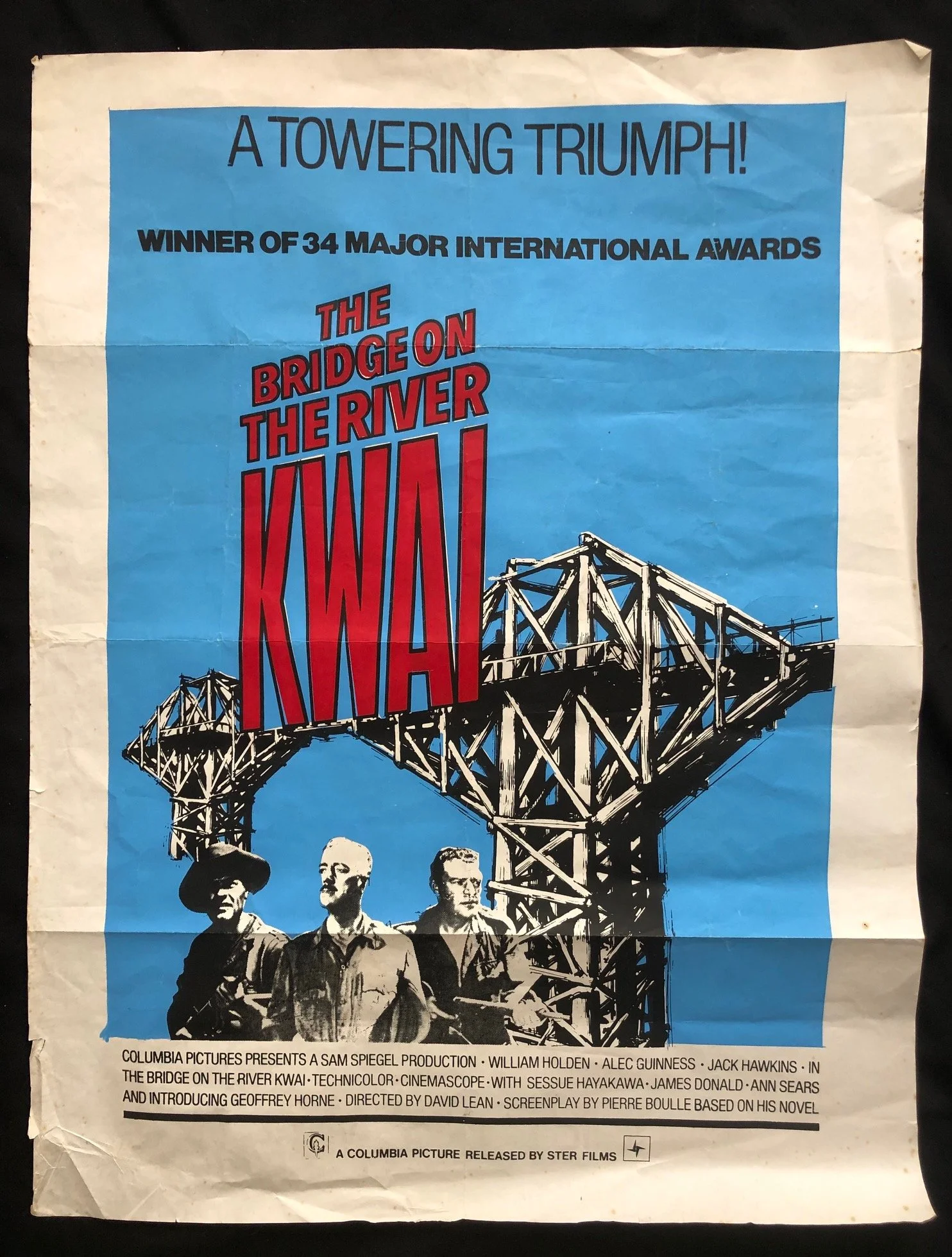 1970's movie poster: The Bridge on the River Kwai