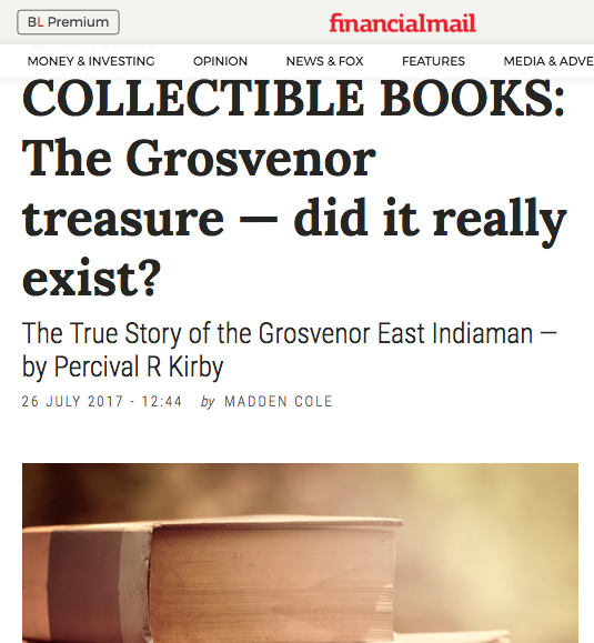 Financial Mail - Jellyfishtree Book Auctions – The Grosvenor Treasure – 26 July 2017