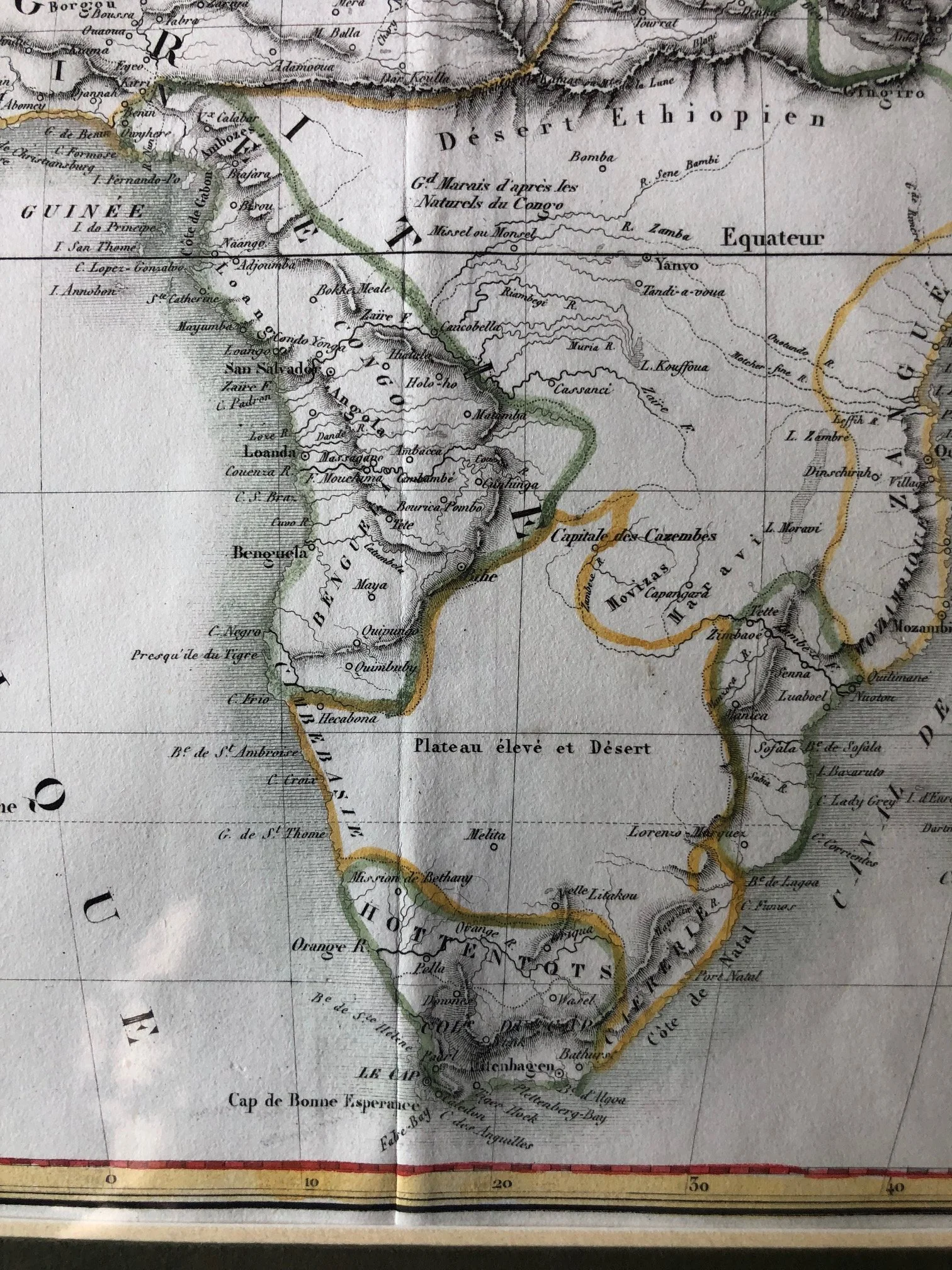 French Map of Africa "AFRIQUE" (1830s)