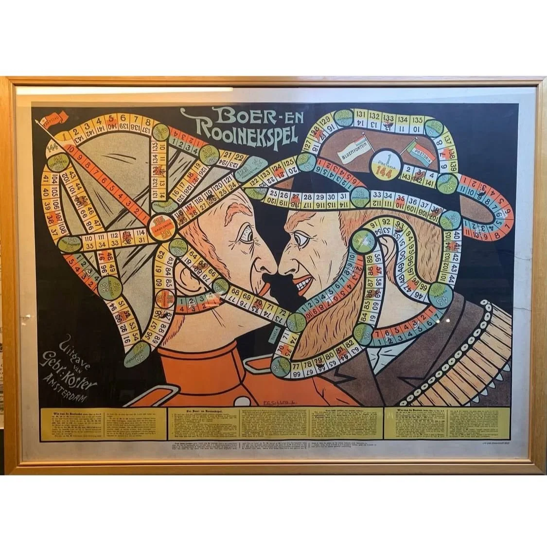 Original Boer War Boardgame c.1901.