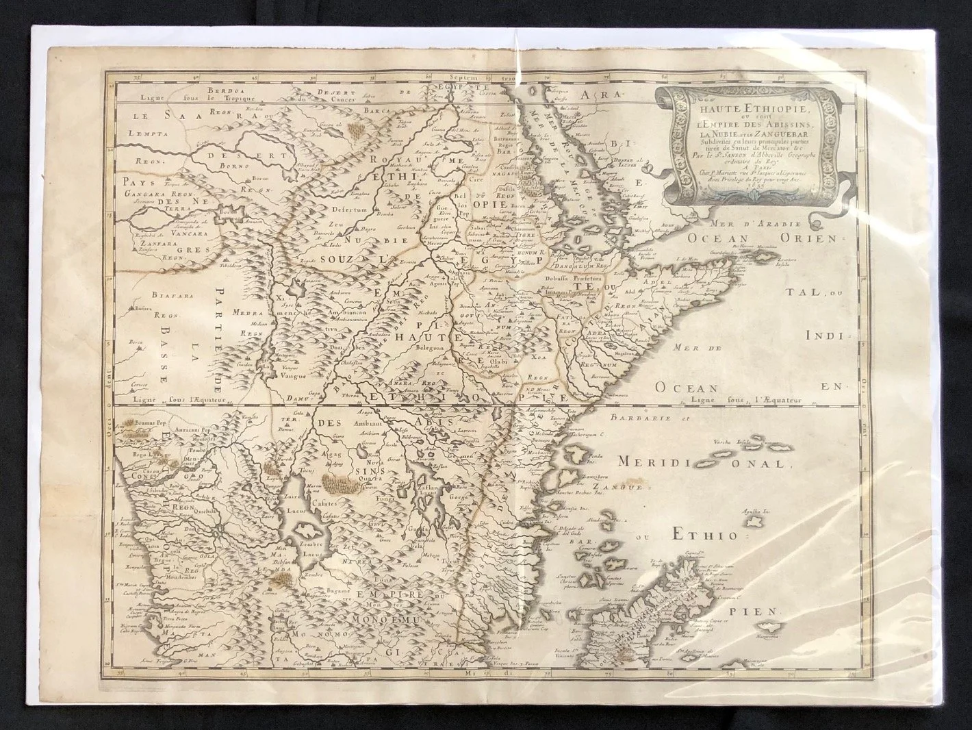 Map of North East Africa c.1655