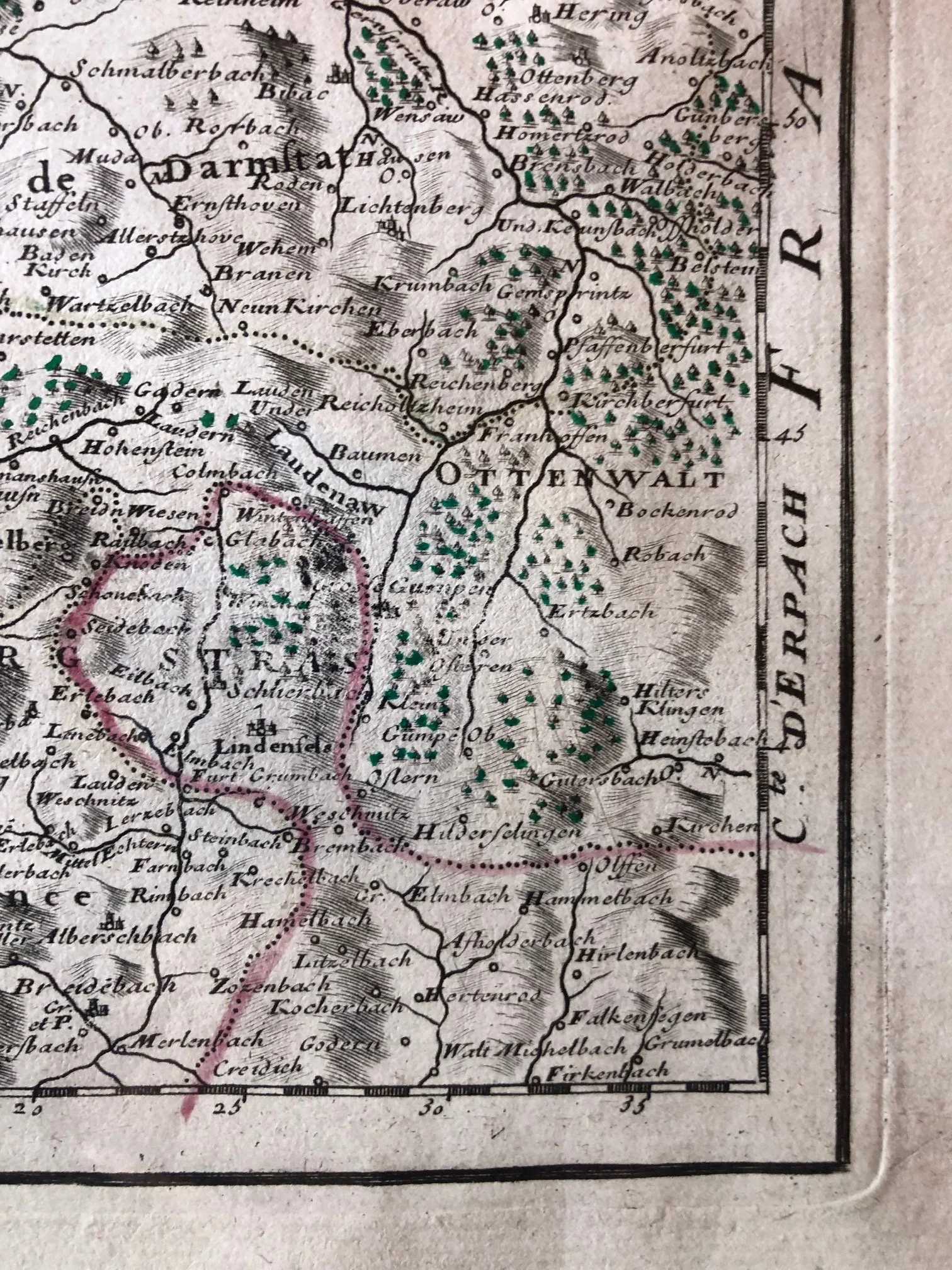 Le Cours du Rhin 1704