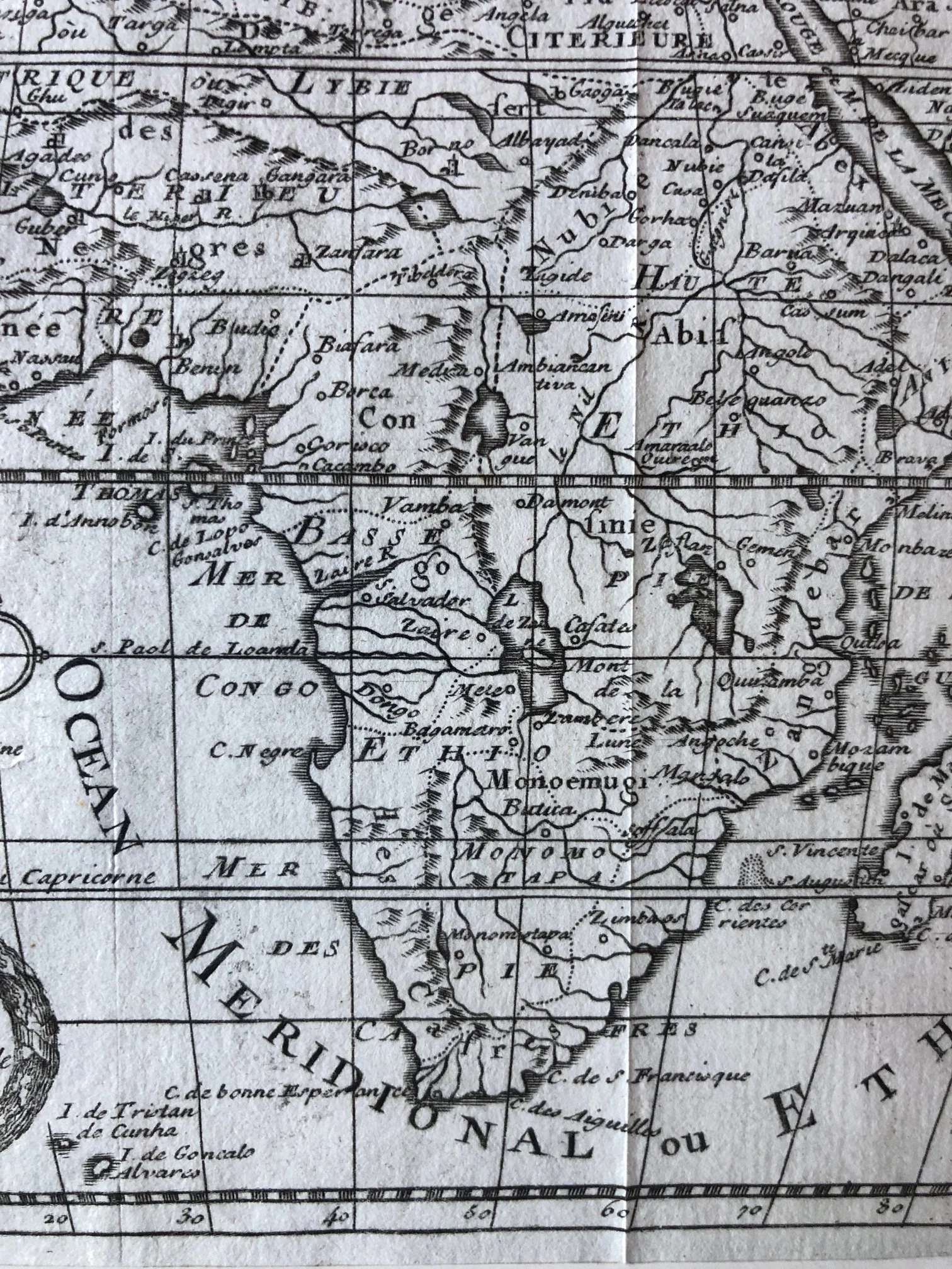 Map of Africa by Nicolas Sanson d'Abbeville. c.1738 4.jpg