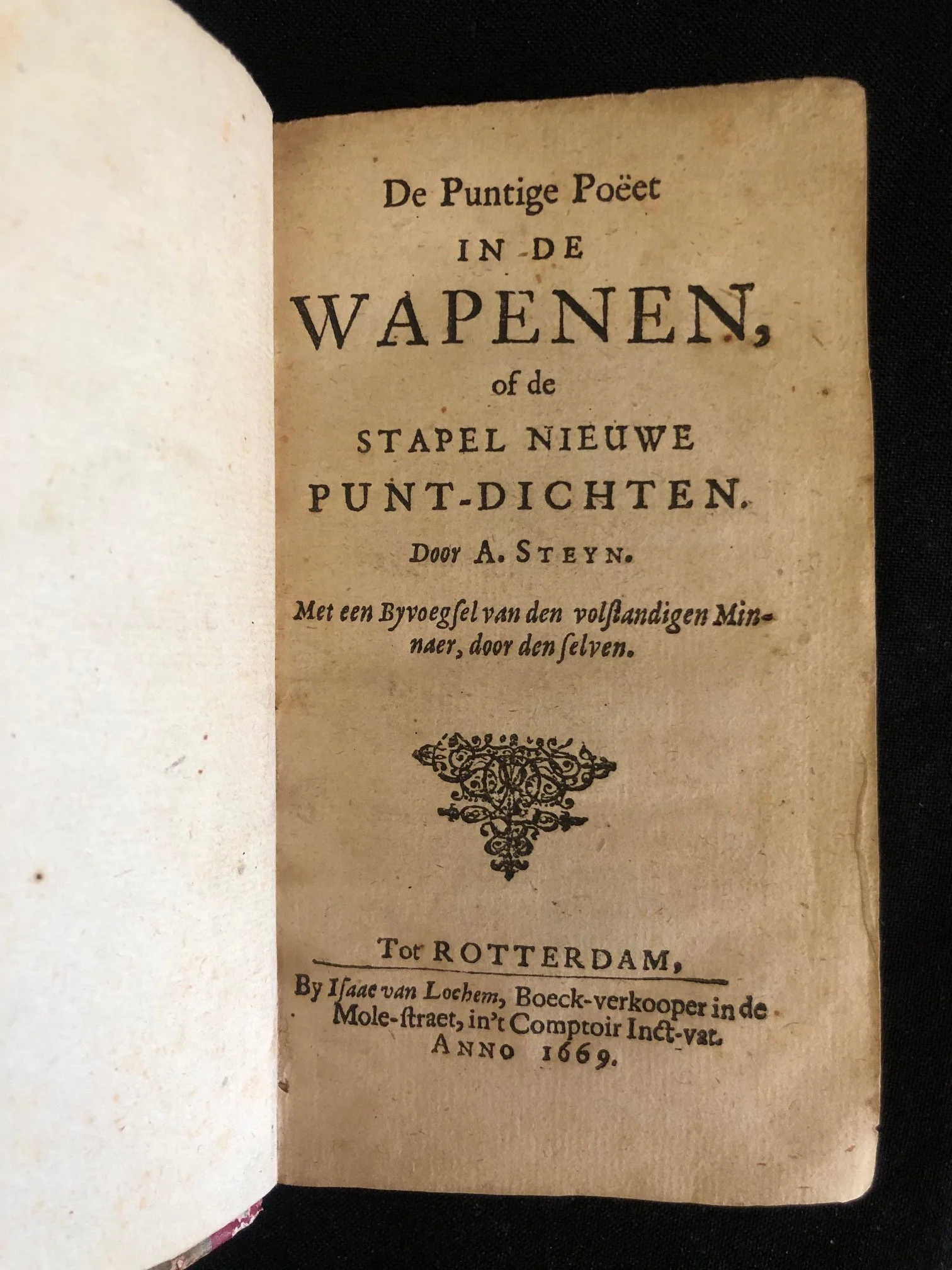 De Puntige Poëet in de Wapenen ("The Pointed Poet in Arms") by Adriaan van Steyn (1669)