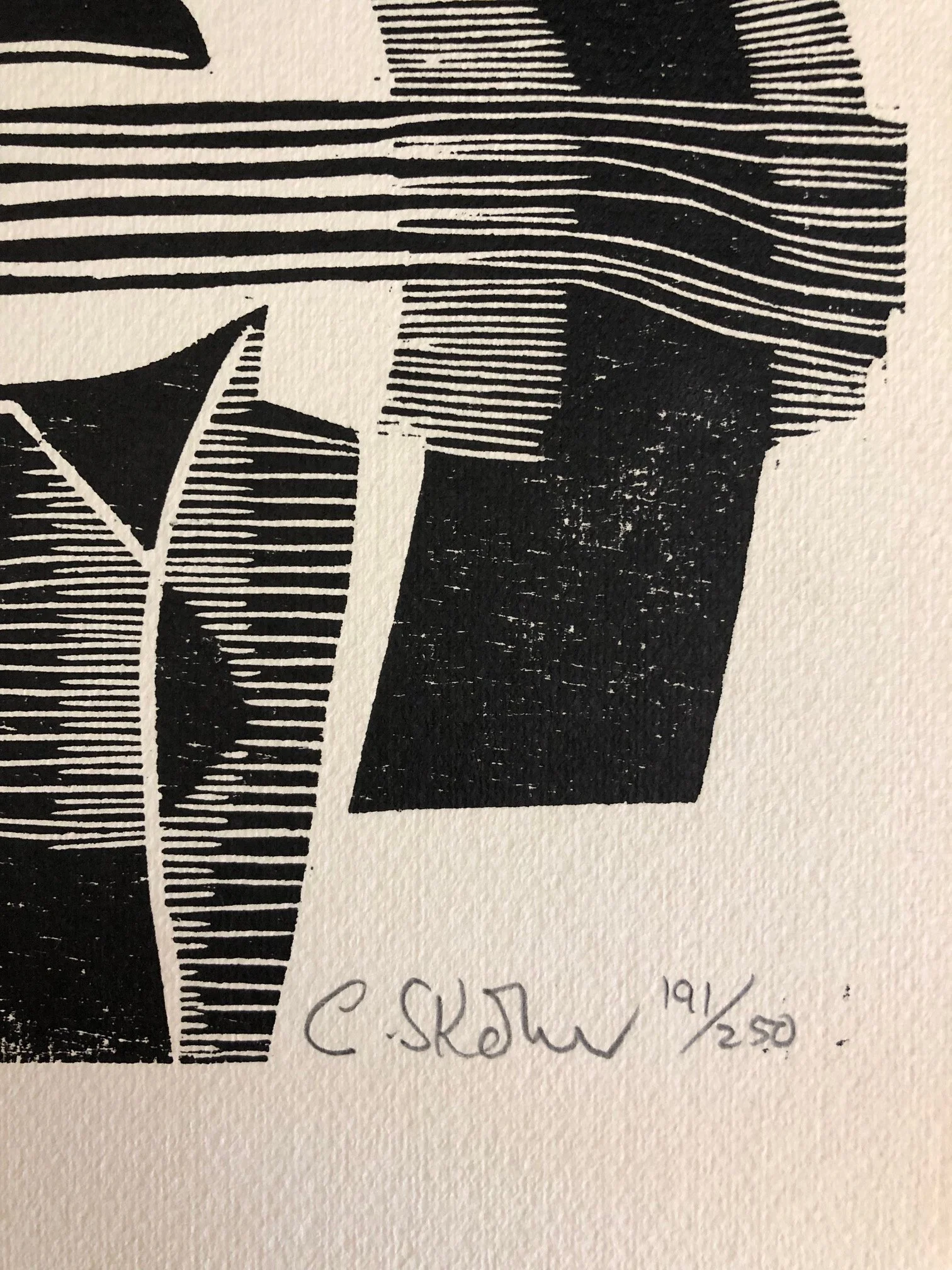 Signed and numbered Abstract Composition by Cecil Skotnes