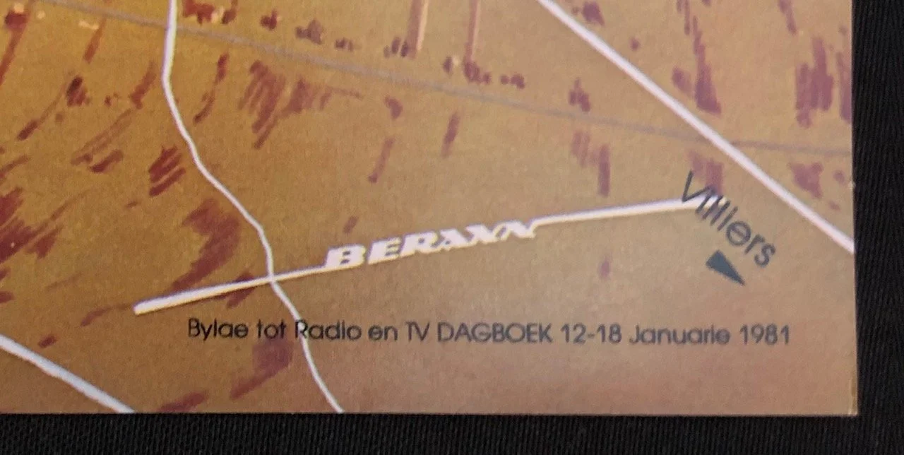 The Witwatersrand Gold Mines, insert from Radio en TV Dagboek (Radio and TV Diary) 1981.