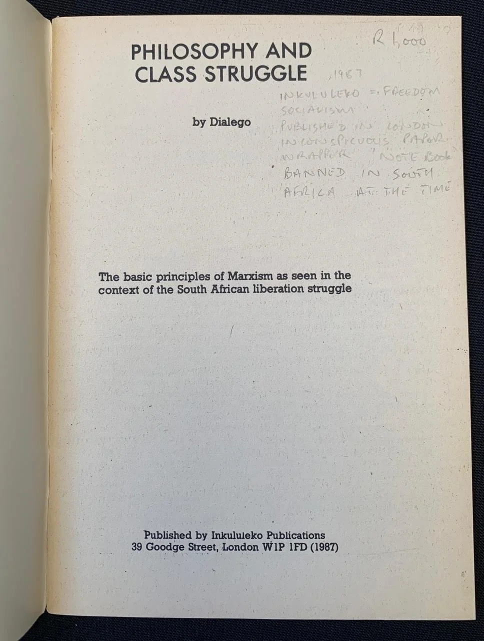 Philosophy and Class Struggle by Dialego (1987)