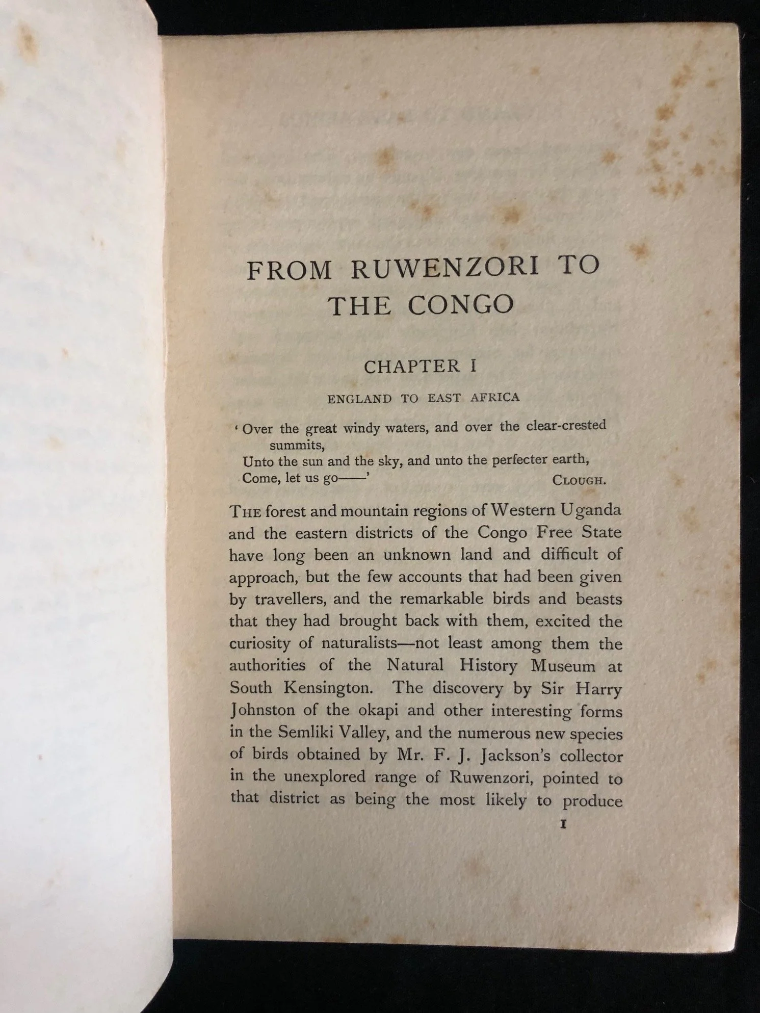 From Ruwenzori to the Congo by A.F.R. Wollaston (1908).