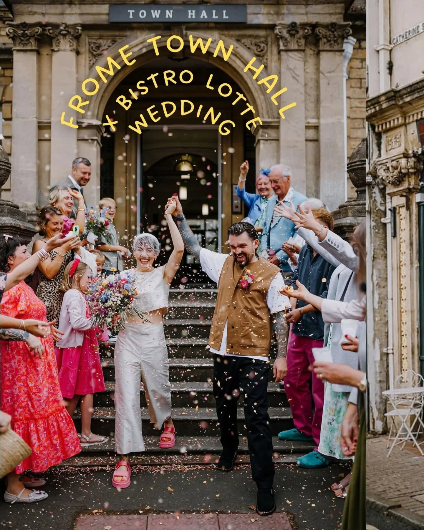 Here&rsquo;s to Jenn &amp; Rob, and to all the little moments that made their day uniquely theirs 💍 

A special thank you to the lovely team at the Frome Town Hall for being so welcoming, and to the amazing staff at Bistro Lotte for creating such a 