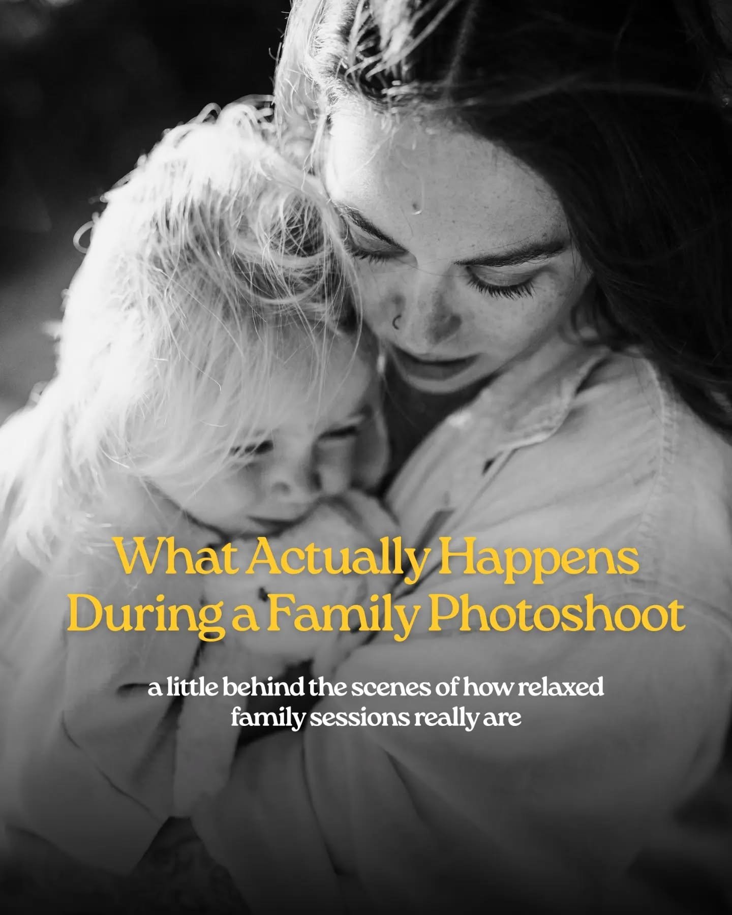 One of the biggest worries parents have before a family photoshoot is:

&ldquo;What if the children don&rsquo;t behave?&rdquo;

The truth is, they don&rsquo;t need to!

Family sessions aren&rsquo;t about standing still and smiling at the camera. They
