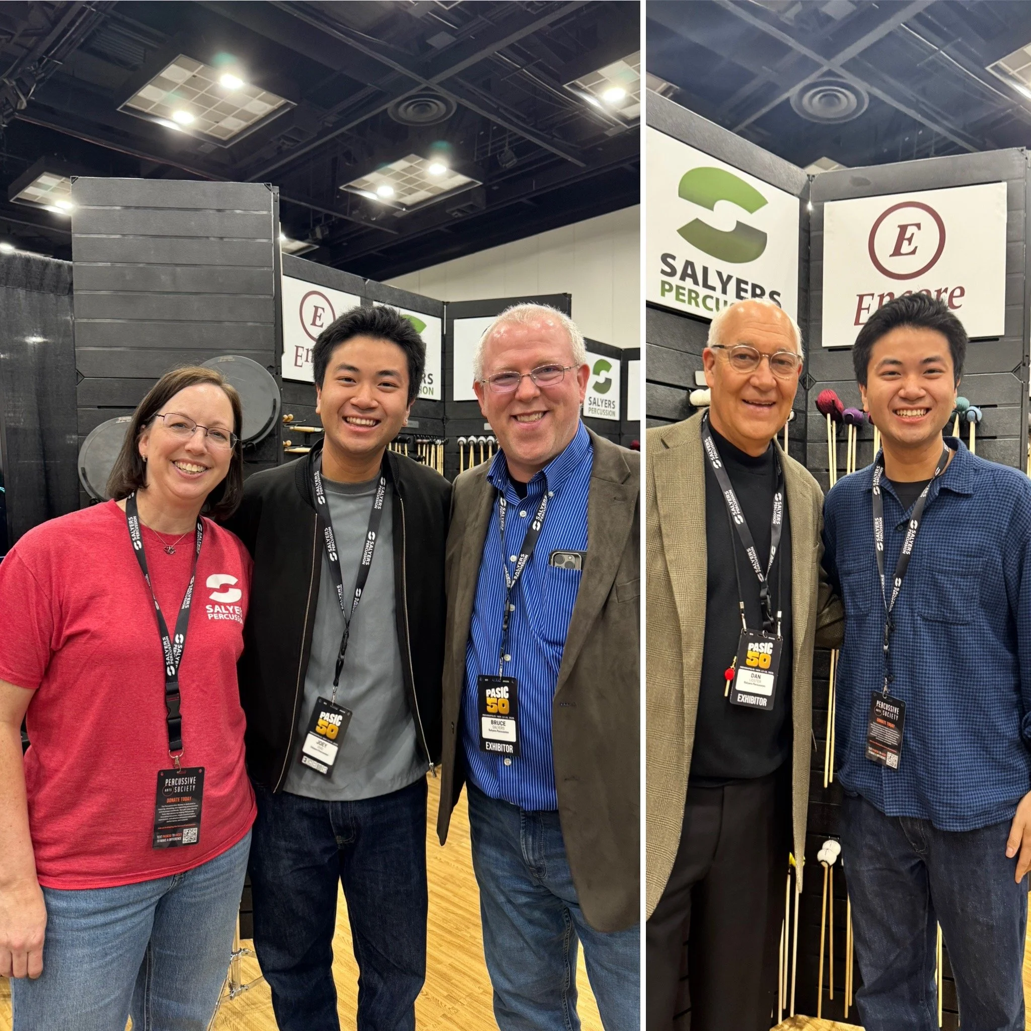 Salyers Percussion/Encore Mallets team at PASIC 2025!