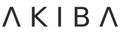Logo with the word 'AKIBA' in stylised black letters from Akiba that partners with coach Mbali Gushu, on the website by Pilily Women, a coaching website for top African leaders, particularly focused on women leaders, founded by Mbali Gushu.