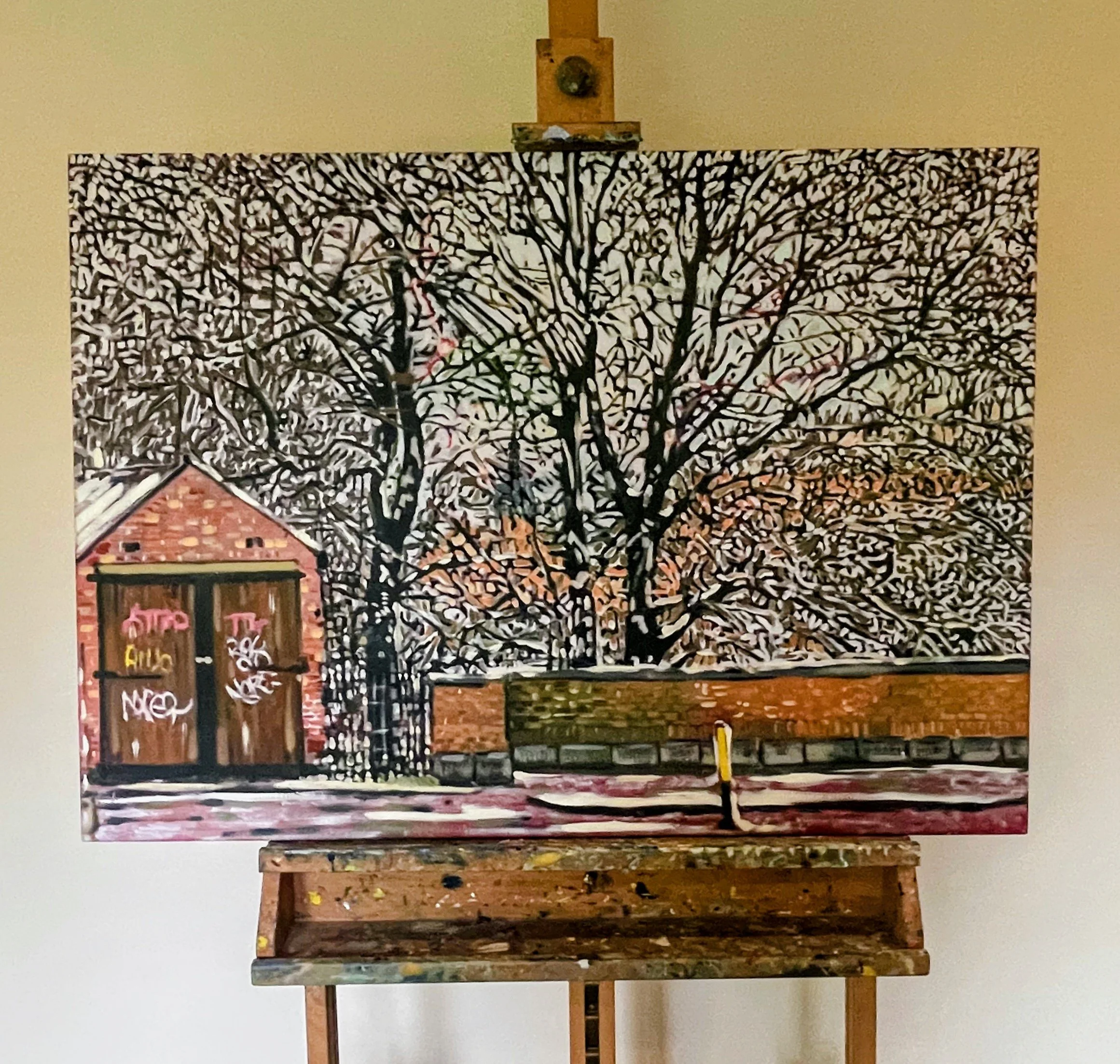 Urban Snow - oil on canvas 40x28"