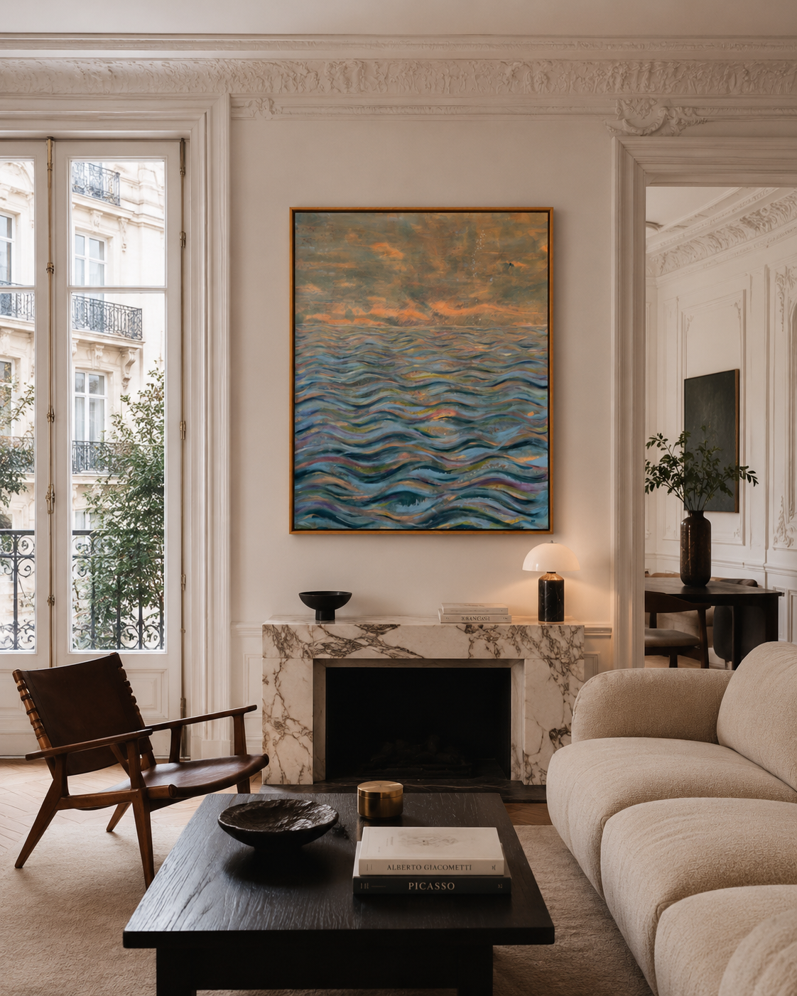 aube mise en situation dans appartement parisien