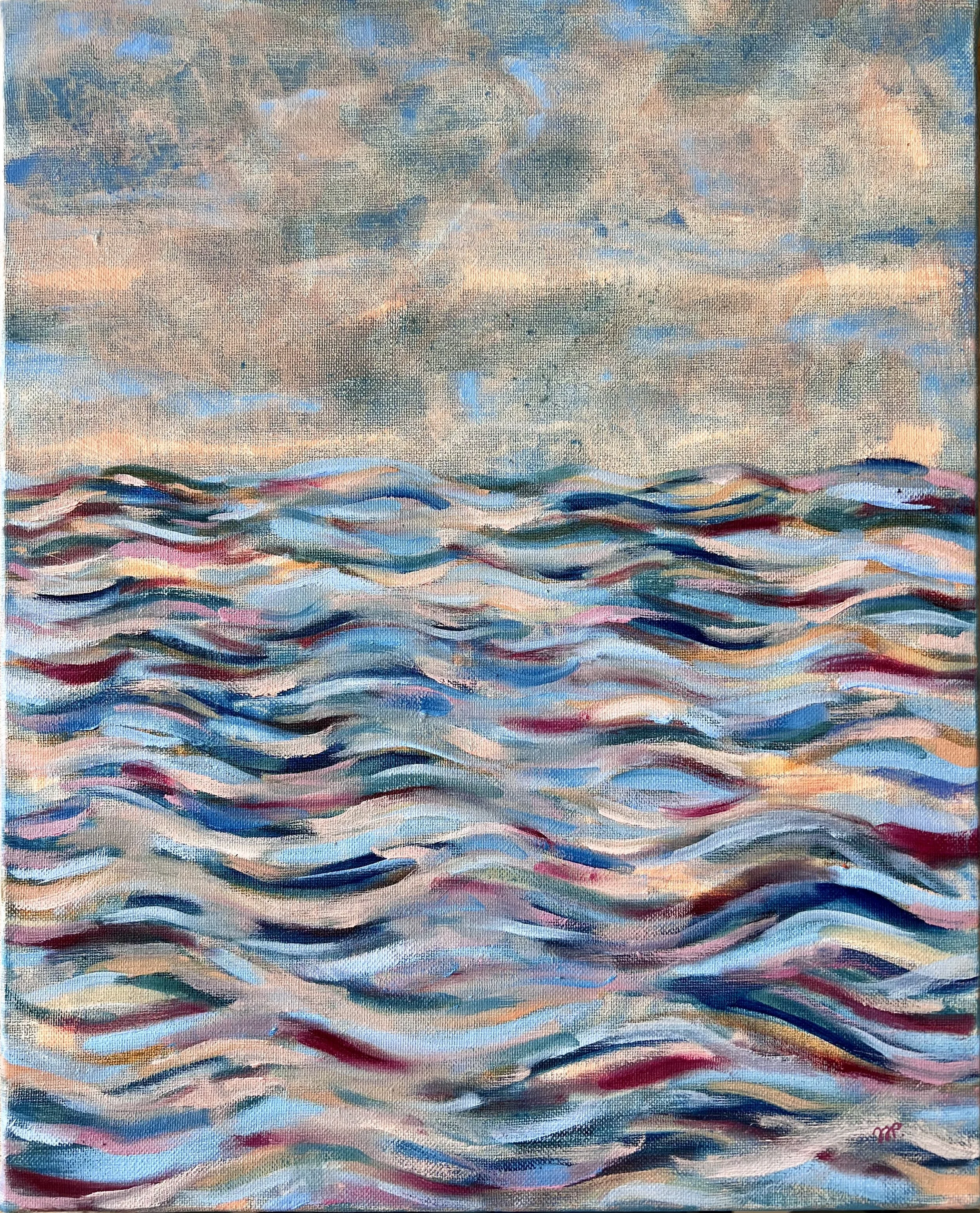 Huile sur toile. Eaux. jeanne-sophie de Peretti