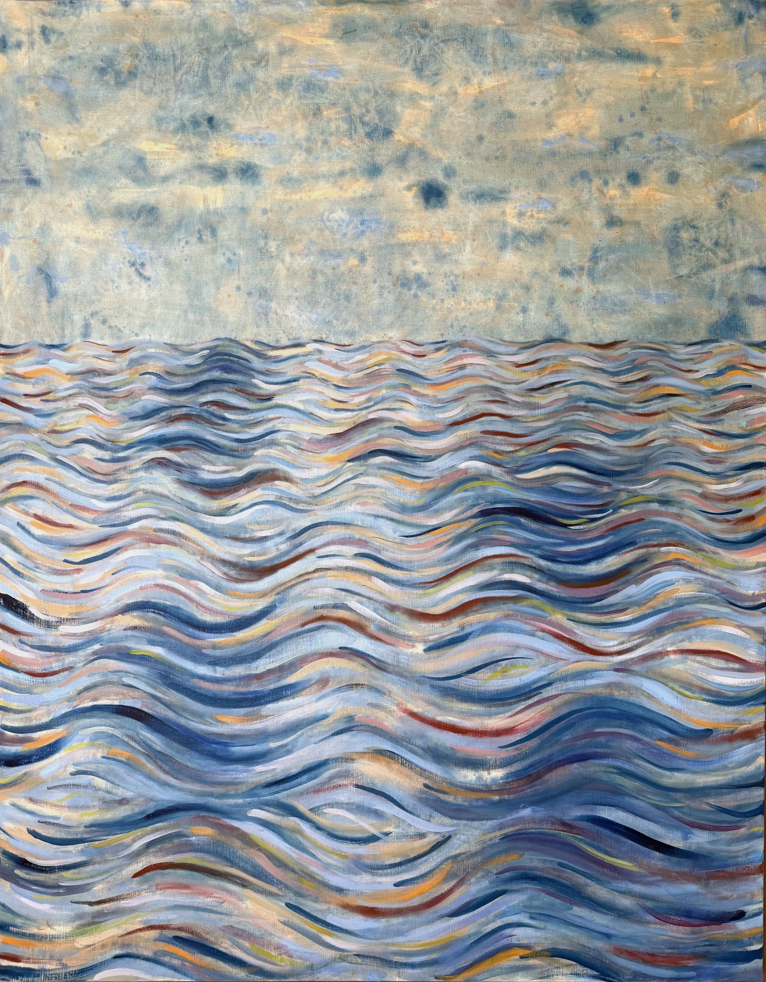 Renaissance, peinture à l'huile sur toile de Jeanne-Sophie de Peretti