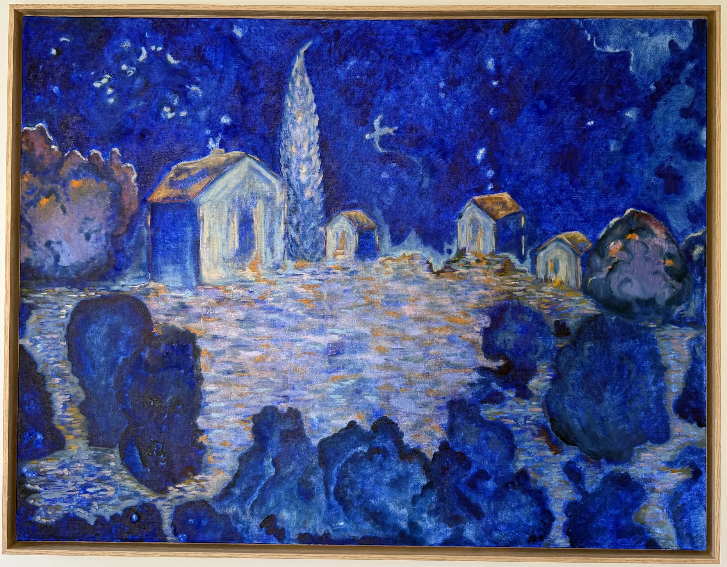 Je me souviens de toi. Peinture à l'huile de Jeanne-Sophie de Peretti