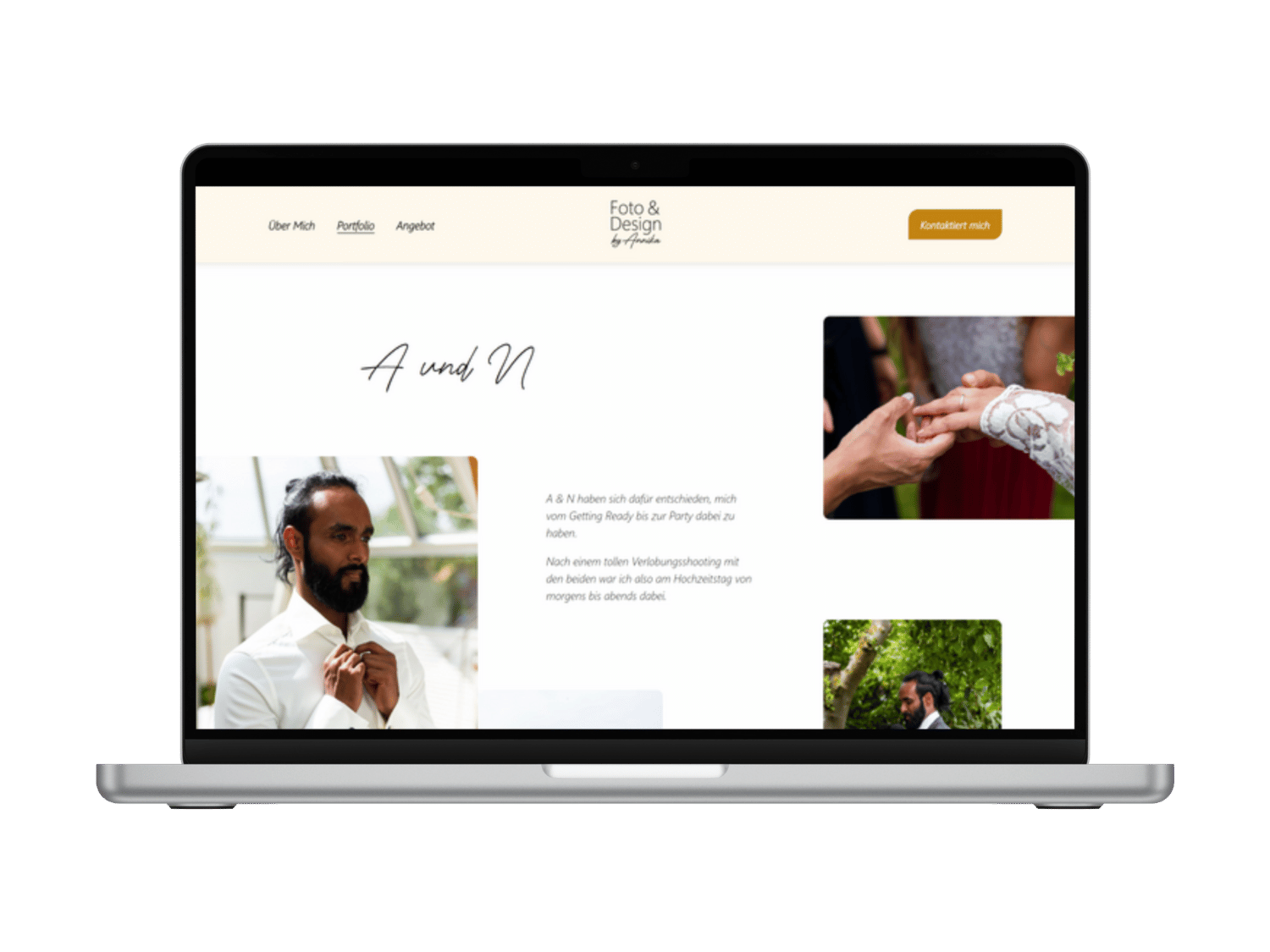 Website von Squarespace Freelancer gemacht für Fotografin