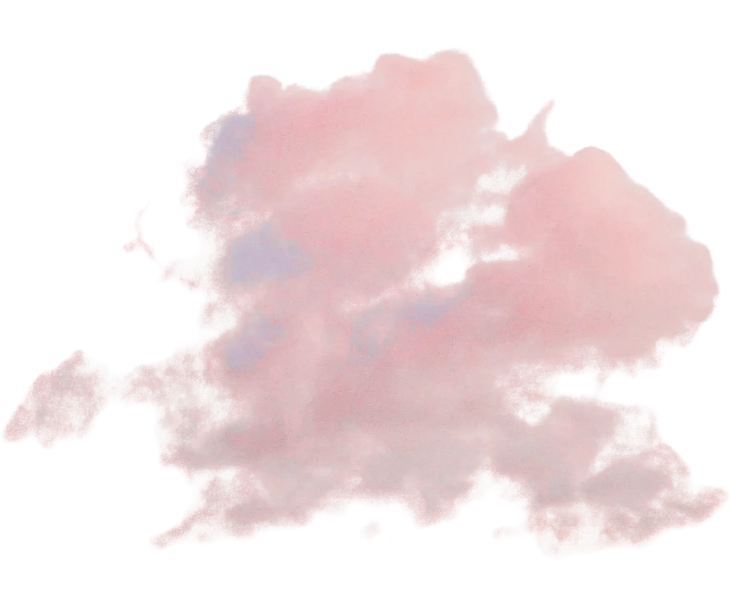 Himbeerfarbene Wolke