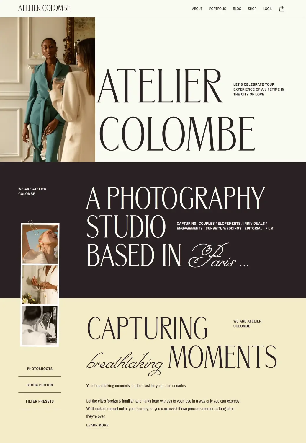 Edles Konzeptprojekt für Pariser Fotostudio