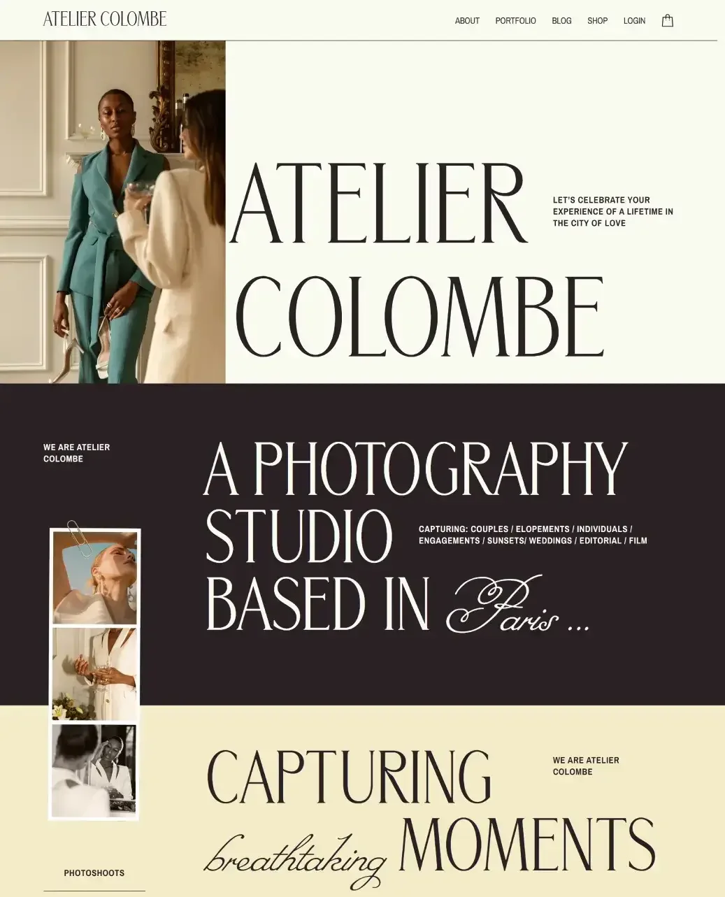 Website Fotografie Studio