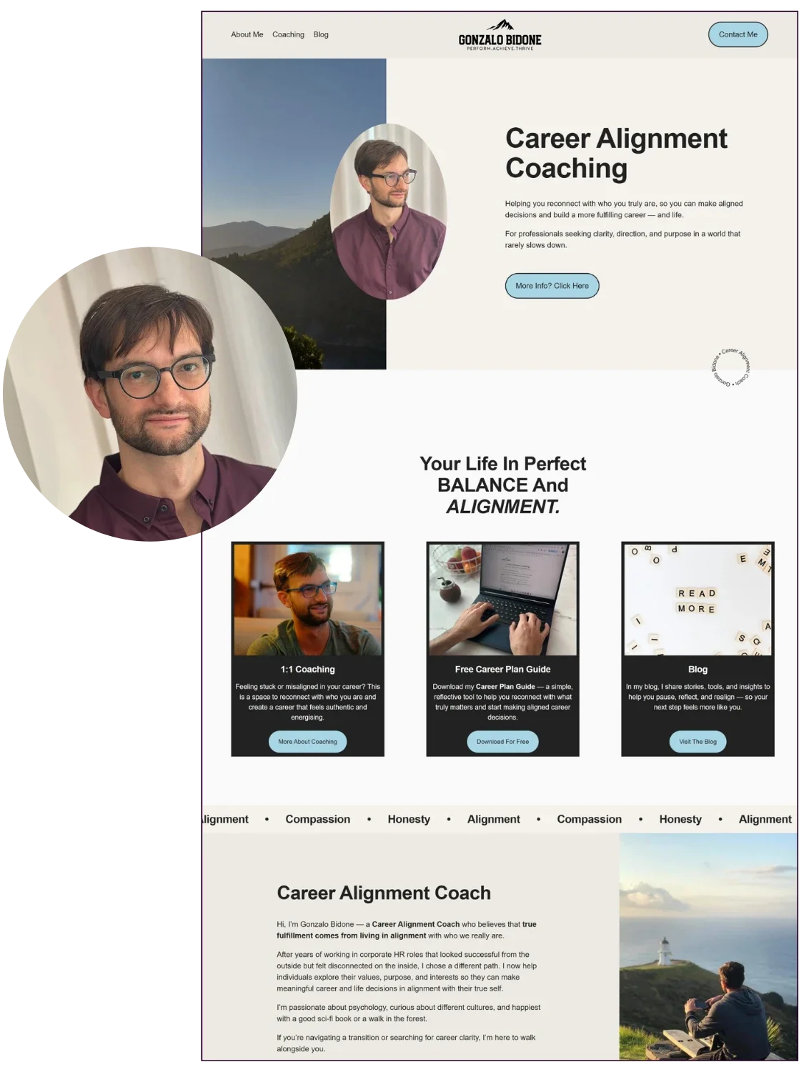 Squarespace Template Lilith von Gonzalo angepasst