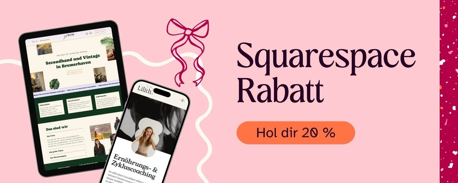 Squarespace Rabatt - Hol dir 20 %