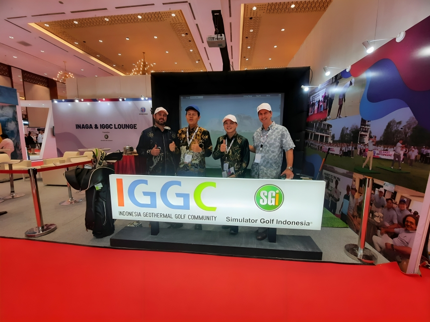 IGGC held a mini game at the simulator golf.png