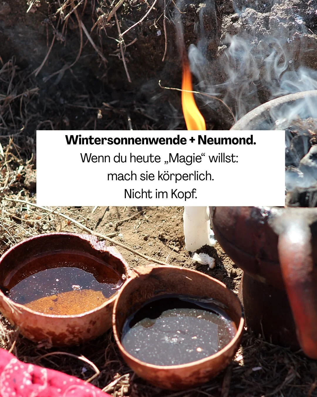 Die Wintersonnenwende l&auml;dt dich nicht ein, mehr zu tun, sondern alles &Uuml;berfl&uuml;ssige loszulassen.
 Nicht, um &bdquo;mehr&ldquo; zu machen. Sondern um endlich wieder klar zu werden.
Wenn dein Kopf laut ist, ist das kein Zeichen, dass du v