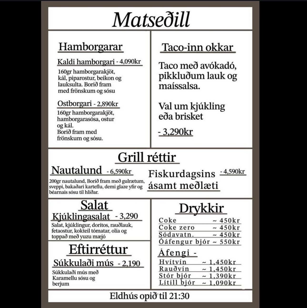 Str&ouml;ndin Bistr&oacute; er nafni&eth; &aacute; n&yacute;jum veitingasta&eth; &iacute; Bj&oacute;rb&ouml;&eth;unum! Simmi kokkur kann sitt fag &iacute; eldh&uacute;sinu og er einn af &thorn;eim sem bj&oacute; til hinn alr&aelig;mda Kalda borgara👌