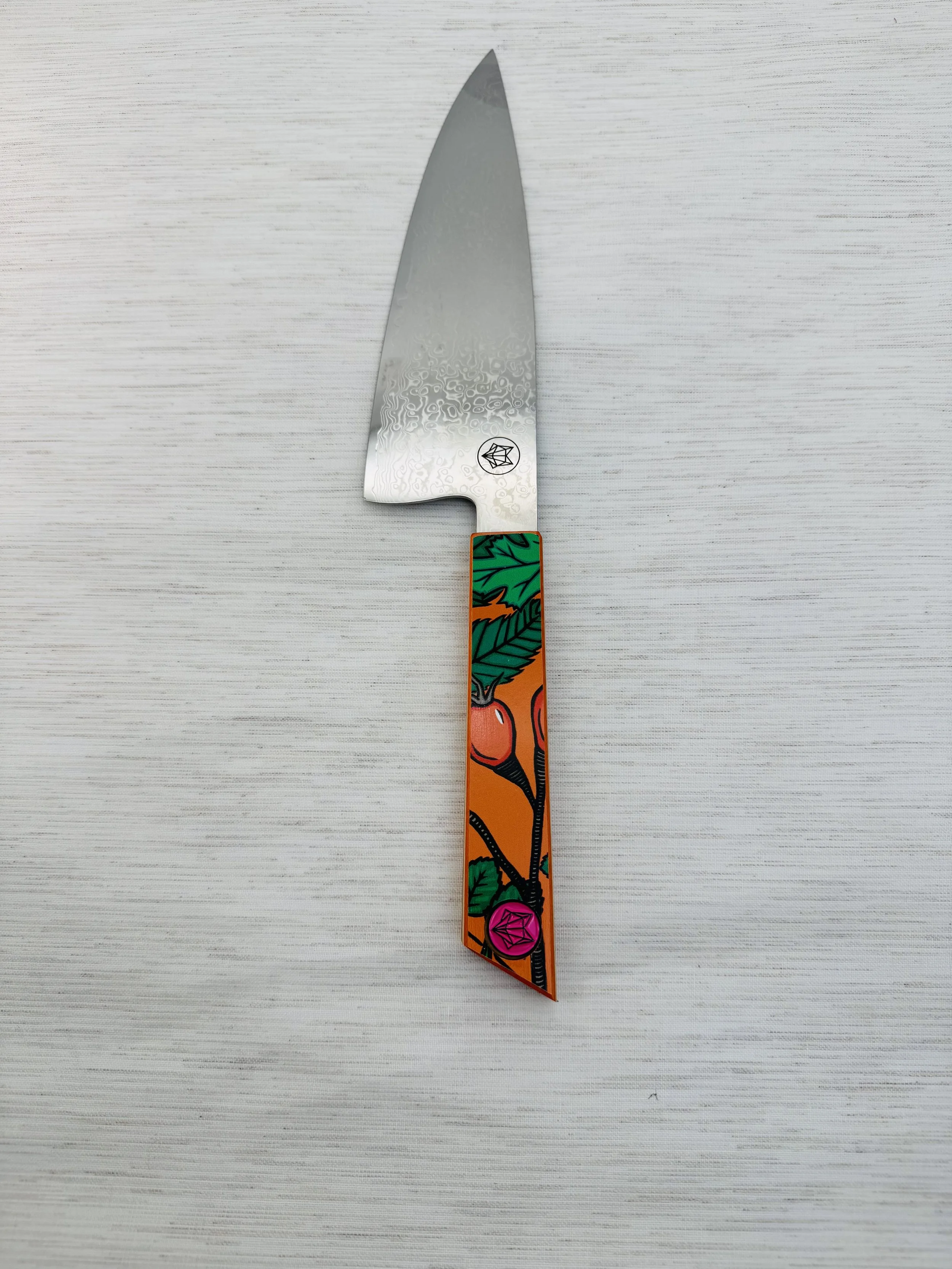 Foxyroks x @Drawingboards Edible Foraged Gyuto 8"