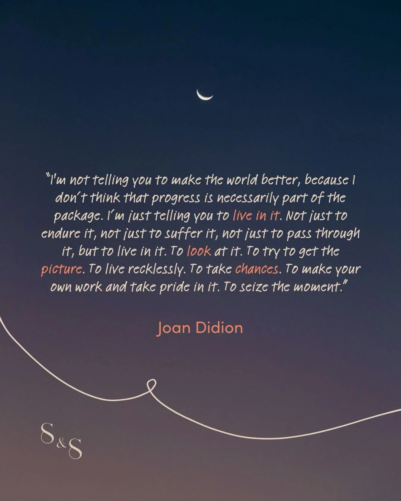 Carpe diem, bitches. It&rsquo;s so bloody hard to do, but living in the moment is ESSENTIAL to be creative. It&rsquo;s all about noticing the quirky details, the unusual aspects of your personality or brand that make your business unique. 

Our aim f
