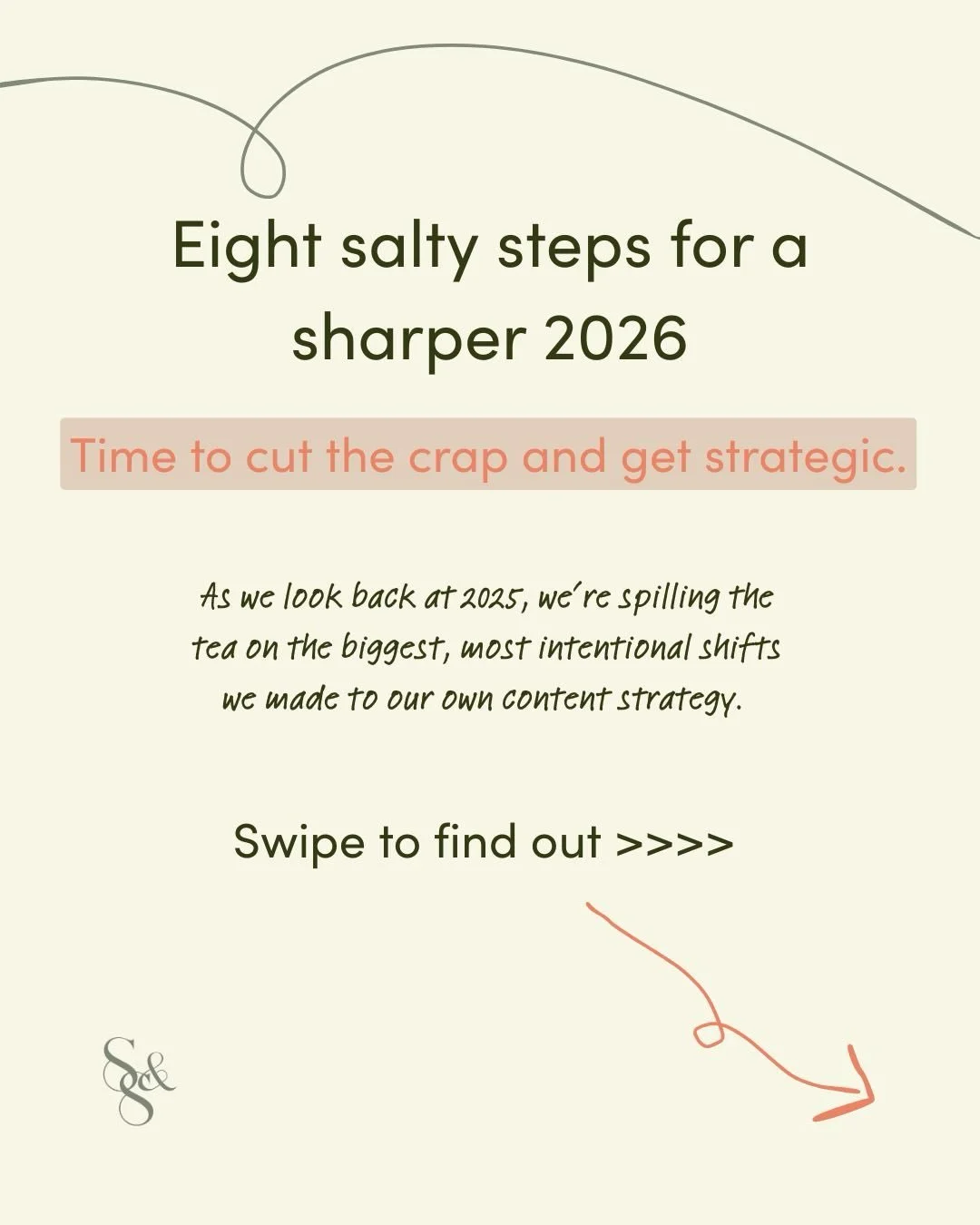 Swipe to find out the eight big shifts we made in 2025 &ndash; the ones that will help you sharpen your own content strategy in 2026 and get your dream clients and customers to take action. You&rsquo;re welcome.

Let&rsquo;s make 2026 intentional, po