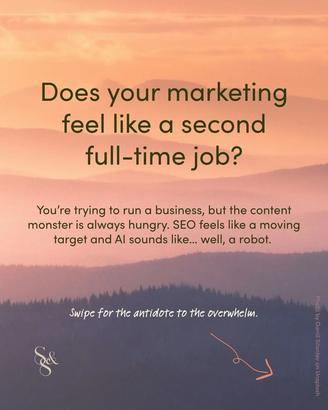 Running a small business is enough of a juggle without having to decode the latest algorithm shift every week.

We talk to so many founders who feel frustrated by generic marketing and overwhelmed by the pressure to produce more and more content.

Th
