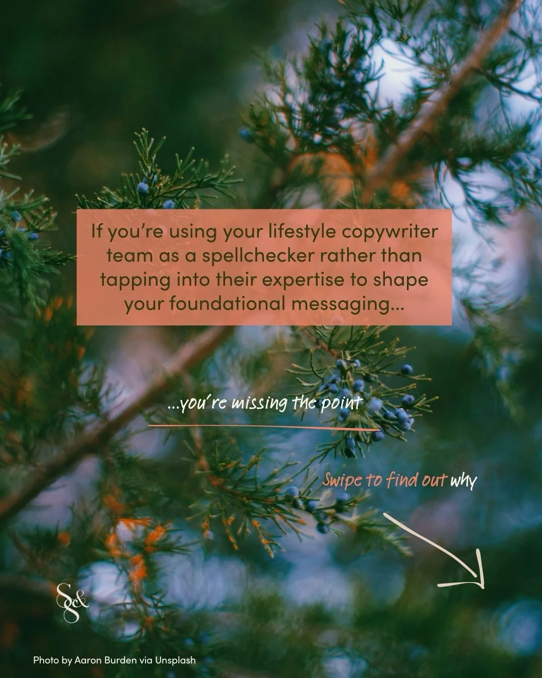 You make decisions. You ask your lifestyle copywriter team to tidy up. They rewrite everything. Sound familiar?

There&rsquo;s a better way.

Your copywriter shouldn&rsquo;t be the person who makes things sound nice at the end. They should be in the 