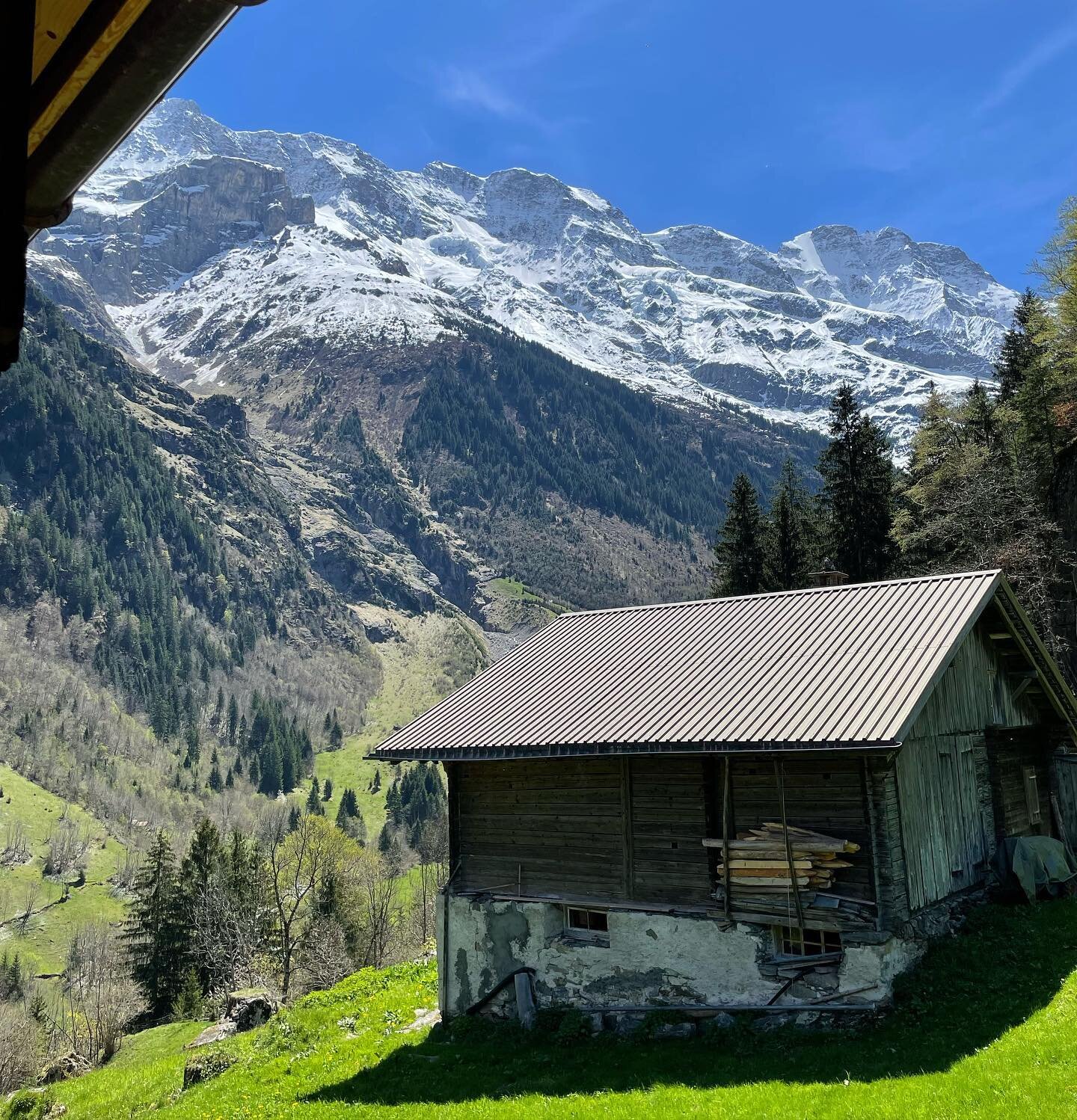 Explore the mountains 🏔️ 

There&rsquo;s nothing like springtime&hellip; colour returns to the mountains, hiking trails open&hellip; Come and visit, it&rsquo;s beautiful! 

#lauterbrunnen #holidayapartment #luxurylauterbrunnen #lauterbrunnenadventur