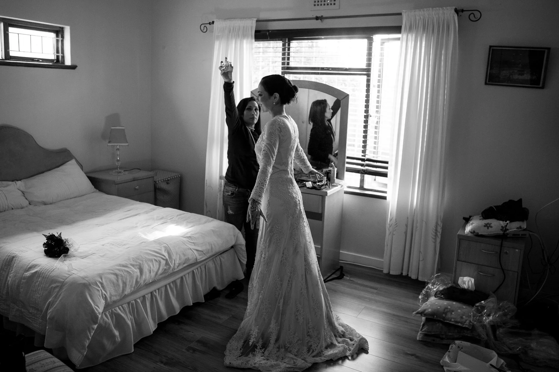 bride getting ready