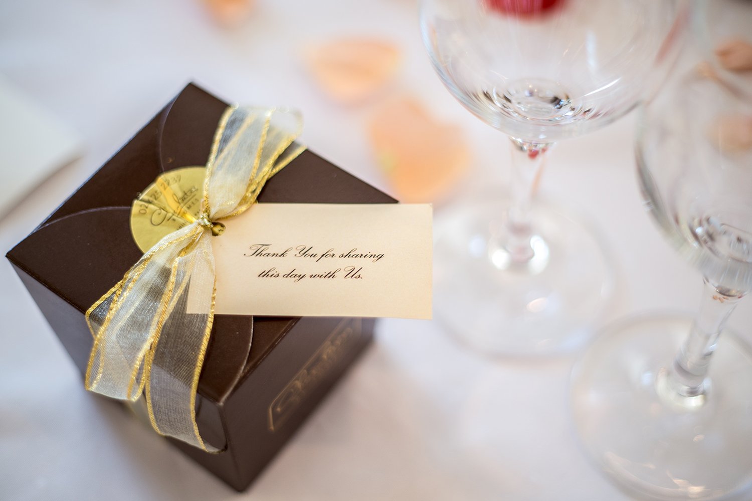 detail of table decoration at Hindu wedding