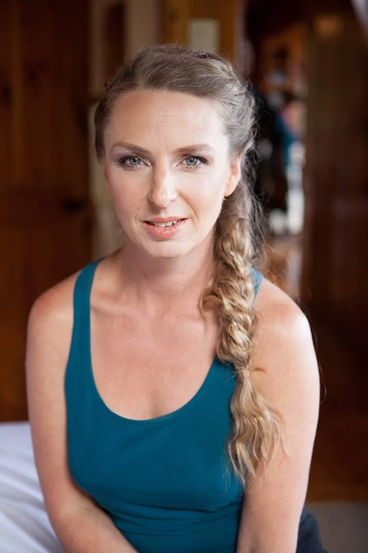 portrait of bride whilst getting ready