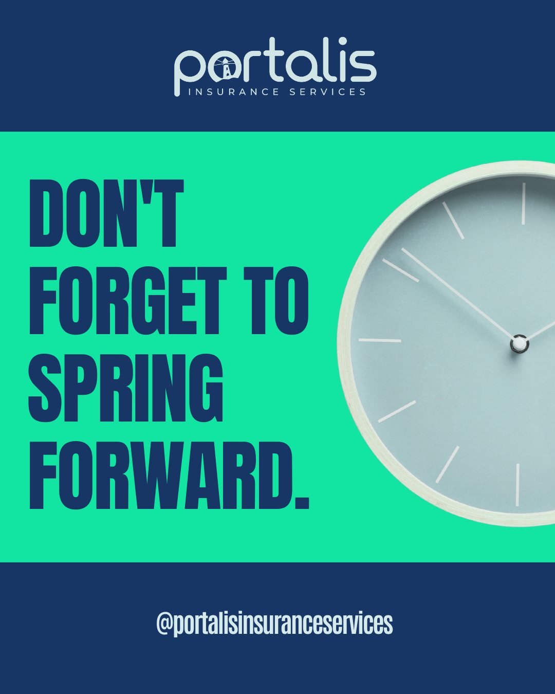 🌷 Spring Forward This Weekend! ⏰

Daylight Saving Time begins Sunday, which means longer days and a fresh start for the season ahead. While you&rsquo;re setting your clocks forward, it&rsquo;s also a great time to check your coverage.

Spring is the