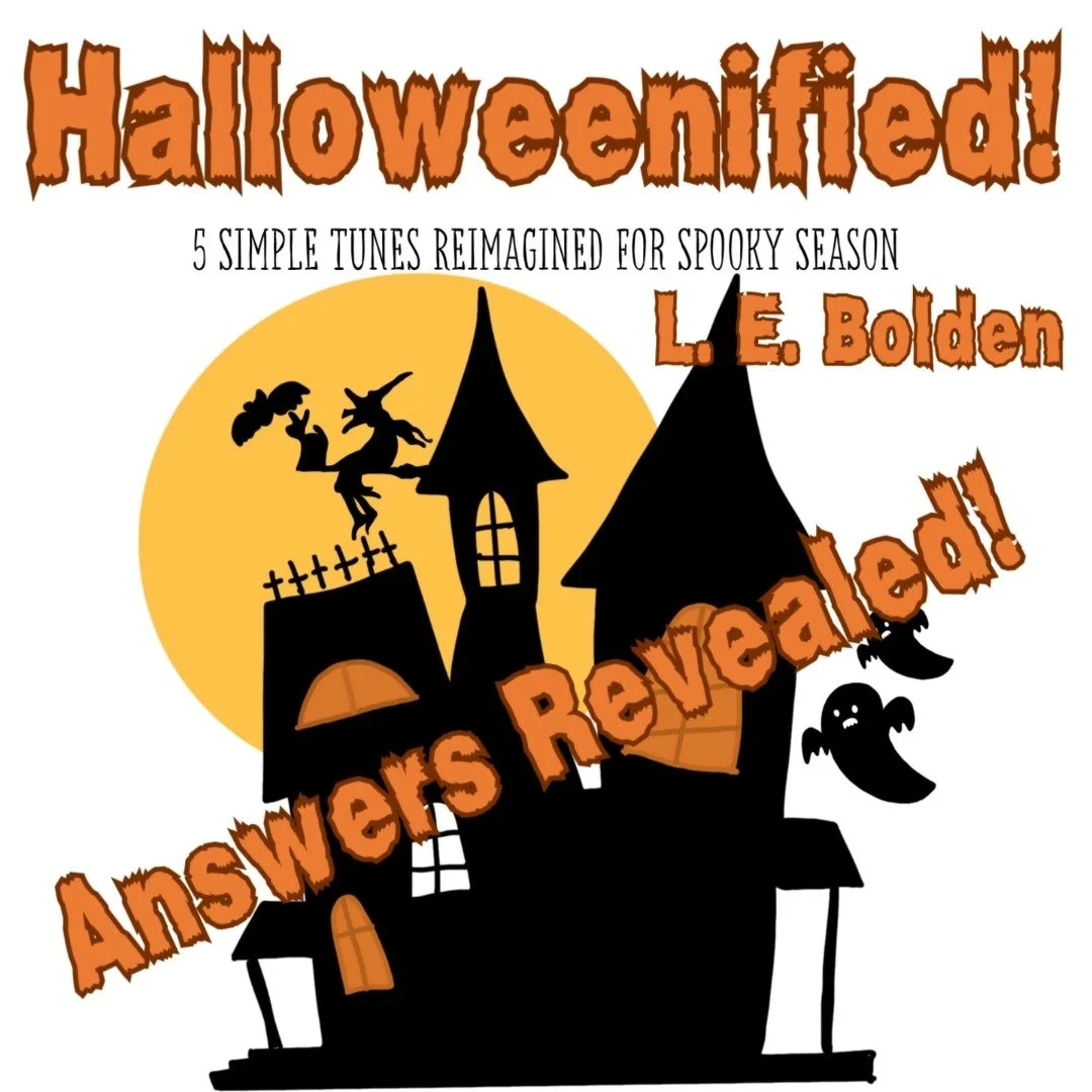 Were you able to guess all 5 reimagined tunes in my Halloweenified video? Here are the answers! 
#MakeMusicHappen #SpookySeason #Halloween #OttawaPianoTeacher