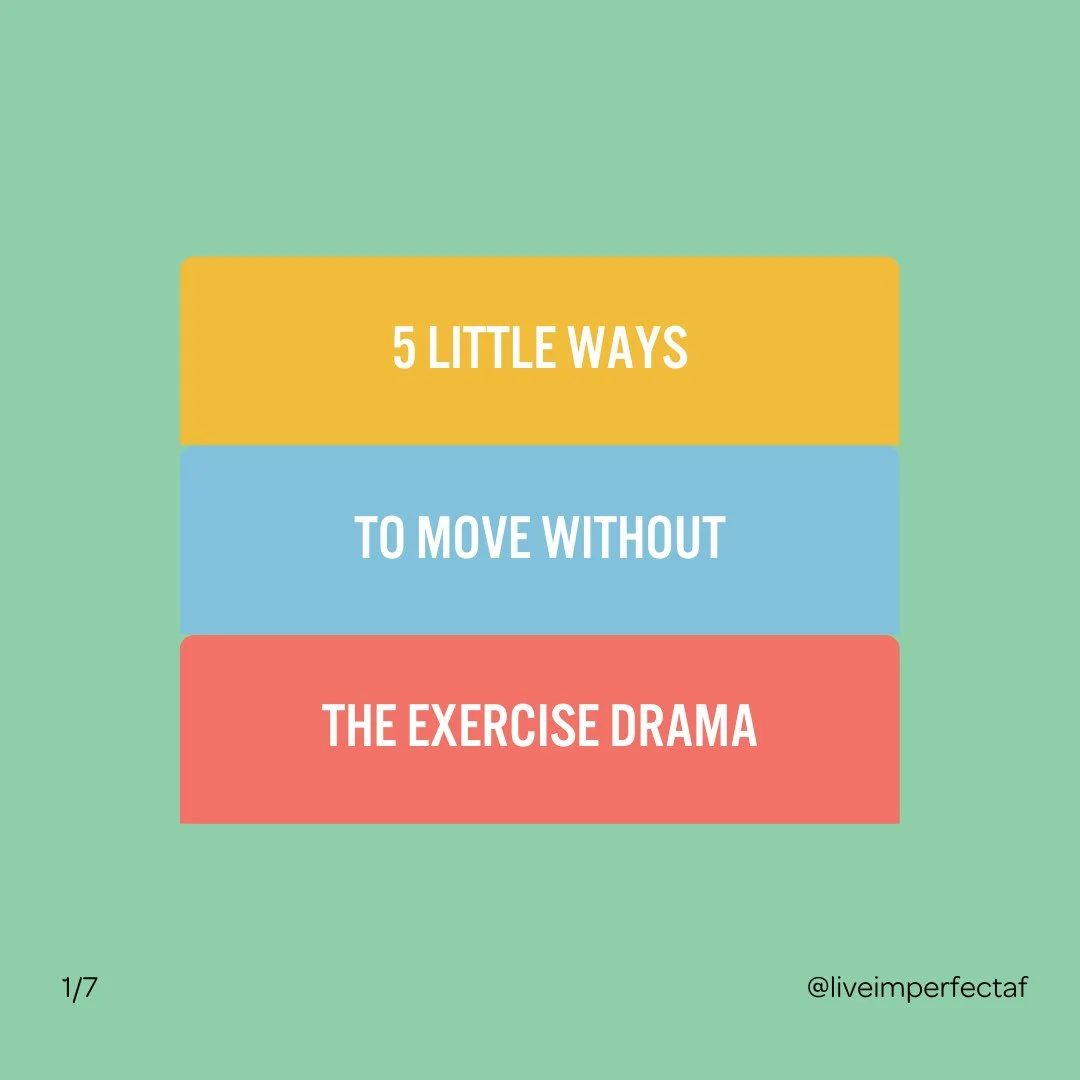 💃 5 Little Ways to Move Without the Exercise Drama⁠
⁠
🌿 Sometimes &quot;exercise&quot; feels like too much. The pressure, the expectations, the idea that it has to be structured or tracked or count toward something.⁠
⁠
✨ But movement? Movement can 