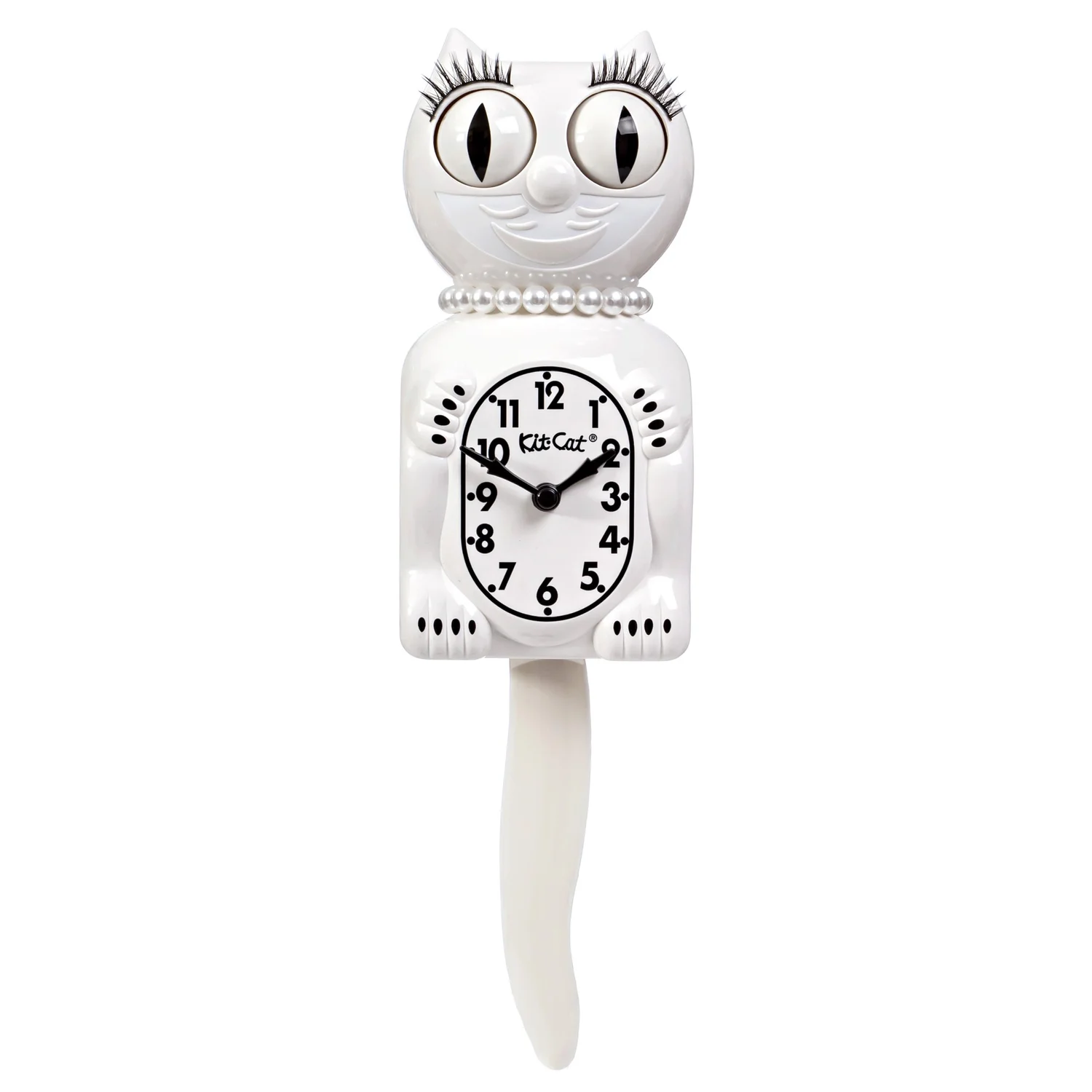 White Lady Kit-Cat Klock — Kit-Cat-Europe