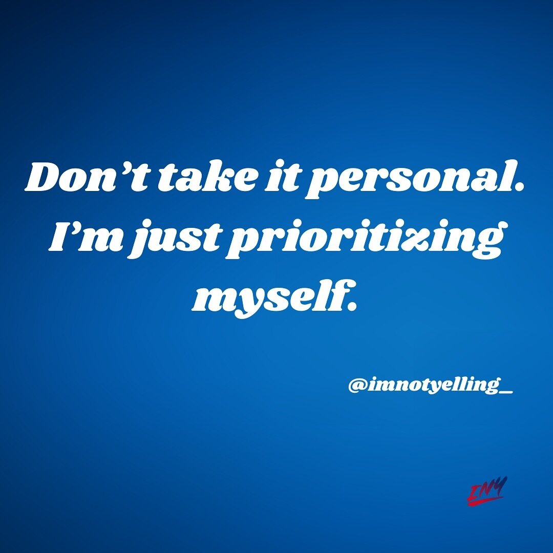 Don&rsquo;t feel guilty for doing right by yourself, regardless of who it impacts. How can you be there for others if you&rsquo;re not there for yourself??? Do you struggle with prioritizing yourself?