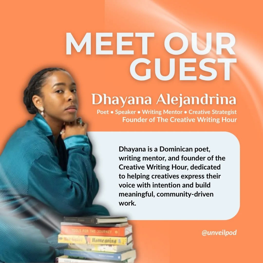 We&rsquo;re joined again by @dhayanalejandrina&mdash;poet, writing mentor, and founder of the Creative Writing Hour&mdash;for a conversation on creative stillness, intention, and building from a place that actually feels aligned.

With over six years